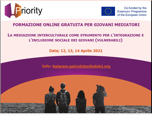 PRIORITY: Formazione online gratuita per i giovani mediatori